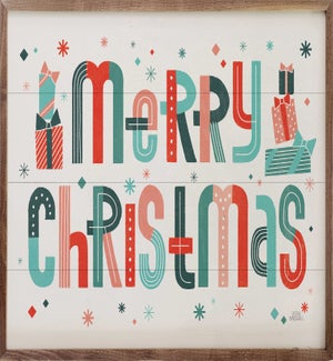 Retro Holiday I Merry Christmas By Laura Marshall